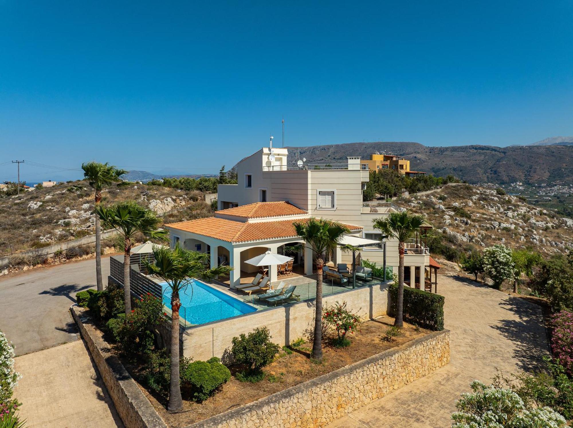 Karmilos Hill Villa Hriszí Aktí Haniá Kültér fotó