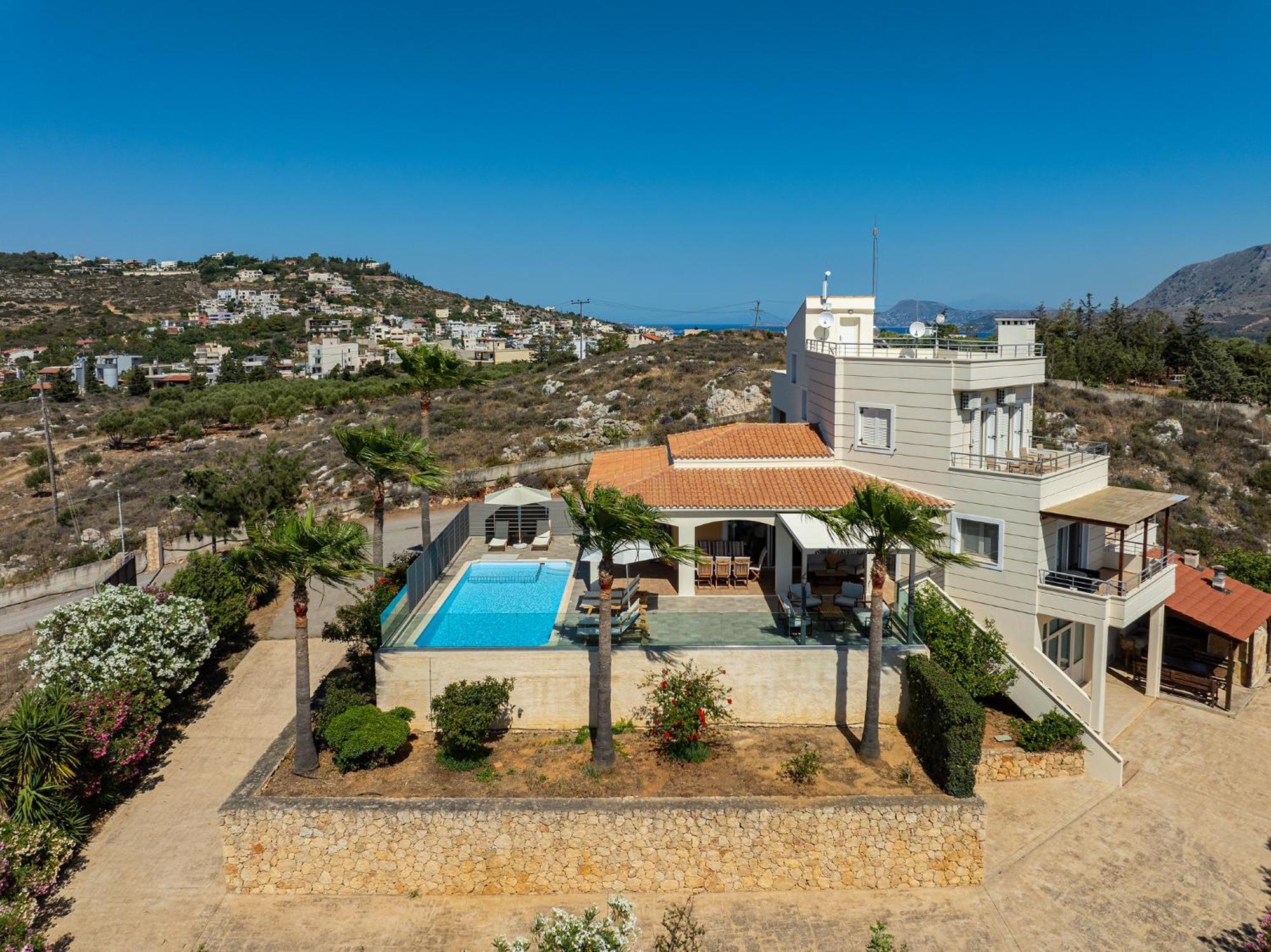 Karmilos Hill Villa Hriszí Aktí Haniá Kültér fotó
